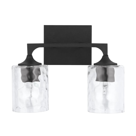 Capital Lighting Clint 2 Light 14" Wide Bathroom Vanity Light Black Iron