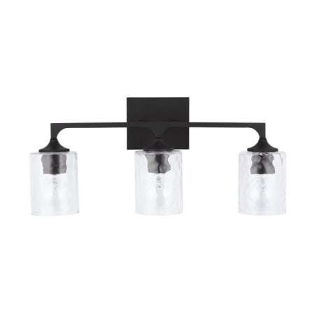 Capital Lighting Clint 3 Light 23" Wide Bathroom Vanity Light Black Iron
