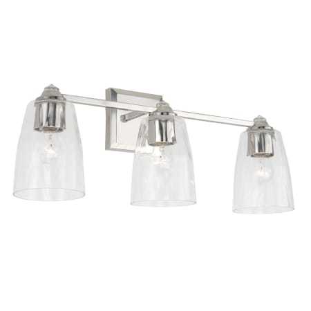 Capital Lighting Laurent 3 Light 24" Wide Bathroom Vanity Light Polished Nickel