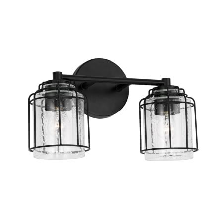 Capital Lighting Harmon 2 Light 15" Wide Bathroom Vanity Light Matte Black