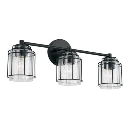 Capital Lighting Harmon 3 Light 24" Wide Bathroom Vanity Light Matte Black