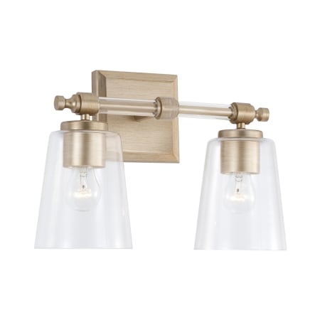 Capital Lighting Breigh 2 Light 14" Wide Bathroom Vanity Light Brushed Champagne