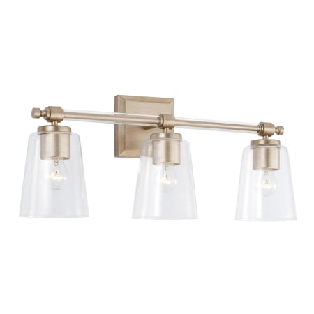 Capital Lighting Breigh 3 Light 23" Wide Bathroom Vanity Light Brushed Champagne