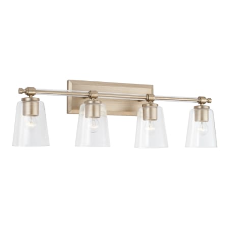 Capital Lighting Breigh 4 Light 32" Wide Bathroom Vanity Light Brushed Champagne
