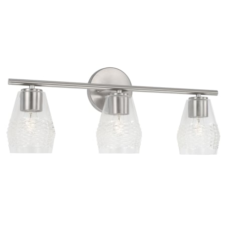 Capital Lighting Dena 3 Light 23" Wide Bathroom Vanity Light Brushed Nickel
