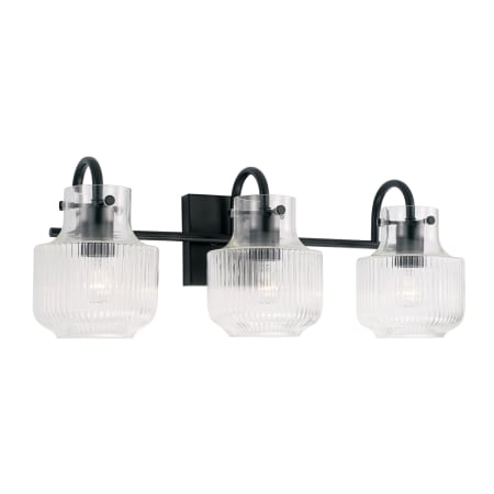 Capital Lighting Nyla 3 Light 24" Wide Bathroom Vanity Light Matte Black