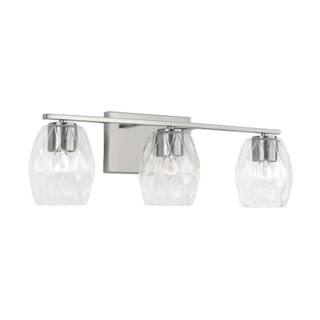 Capital Lighting Lucas 3 Light 24" Wide Bathroom Vanity Light Brushed Nickel