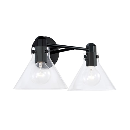 Capital Lighting Greer 2 Light 18" Wide Bathroom Vanity Light Matte Black
