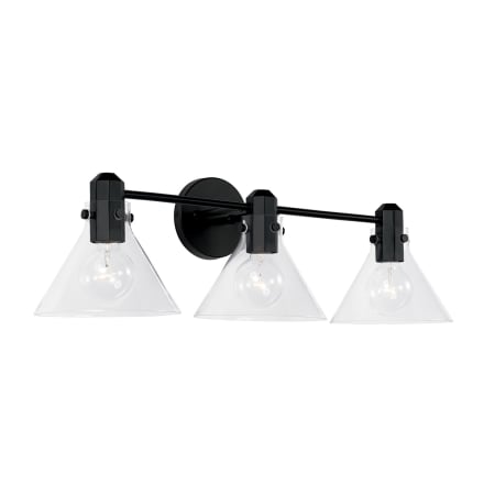 Capital Lighting Greer 3 Light 28" Wide Bathroom Vanity Light Matte Black