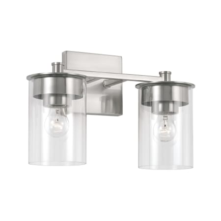 Capital Lighting Mason 2 Light 14" Wide Bathroom Vanity Light Brushed Nickel