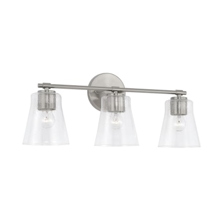 Capital Lighting Baker 3 Light 23" Wide Bathroom Vanity Light Brushed Nickel
