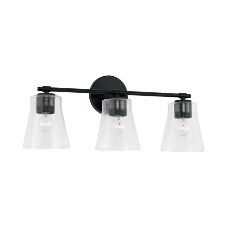 Capital Lighting Baker 3 Light 23" Wide Bathroom Vanity Light Matte Black