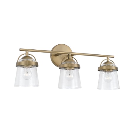 Capital Lighting Madison 3 Light 23" Wide Bathroom Vanity Light Aged Brass