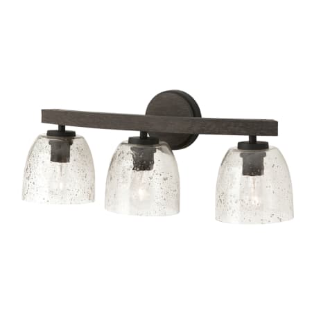Capital Lighting Clive 3 Light 25" Wide Vanity Light Carbon Grey / Black Iron