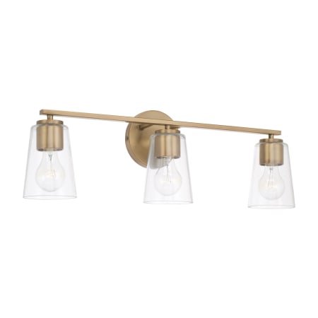 Capital Lighting Portman 3 Light 25" Wide Vanity Light Aged Brass