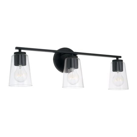 Capital Lighting Portman 3 Light 25" Wide Vanity Light Matte Black