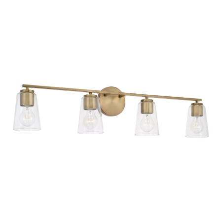 Capital Lighting Portman 4 Light 36" Wide Vanity Light Aged Brass