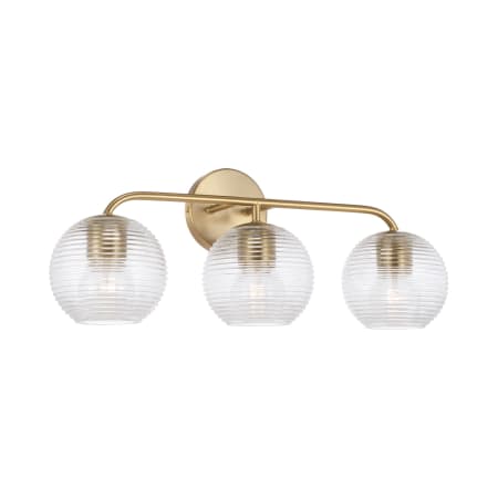 Capital Lighting Dolan 3 Light 25" Wide Vanity Light Matte Brass