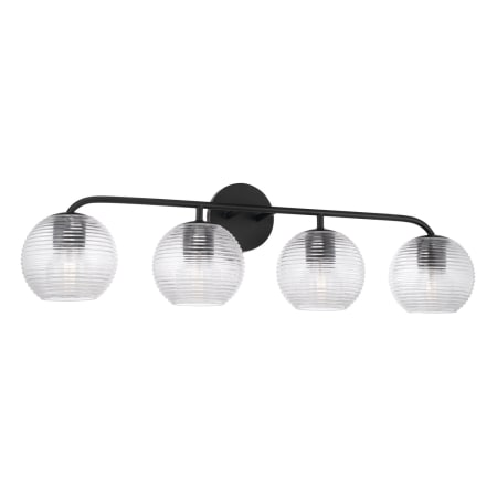 Capital Lighting Dolan 4 Light 34" Wide Vanity Light Matte Black