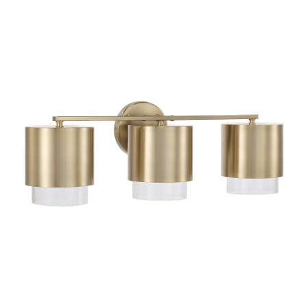 Capital Lighting Weller 3 Light 24" Wide Vanity Light Matte Brass