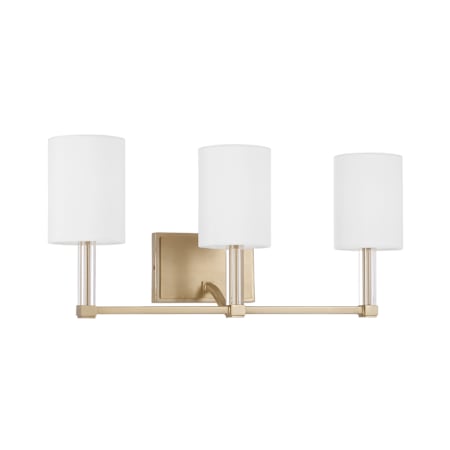 Capital Lighting Ingrid 3 Light 5" Wide Vanity Light Matte Brass