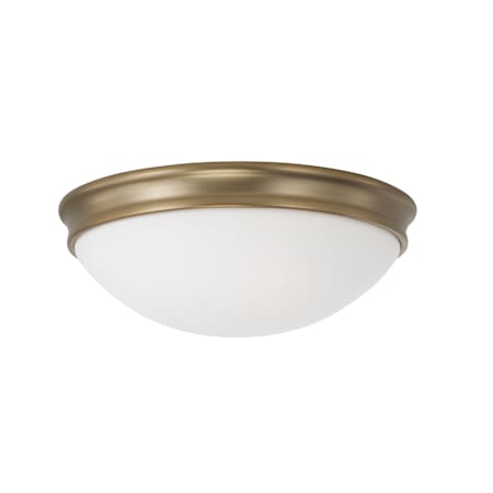 Capital Lighting Hansen 2 Light 13" Wide Flush Mount Bowl Ceiling Fixture Aged Brass