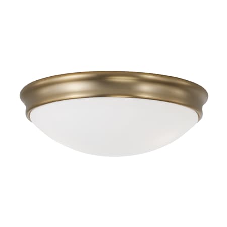 Capital Lighting Hansen 3 Light 14" Wide Flush Mount Bowl Ceiling Fixture Aged Brass