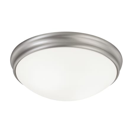 Capital Lighting 3 Light 14" Wide Flush Mount Bowl Ceiling Fixture Matte Nickel