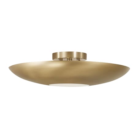 Capital Lighting Gia 4 Light 23" Wide Semi-Flush Bowl Ceiling Fixture Aged Brass