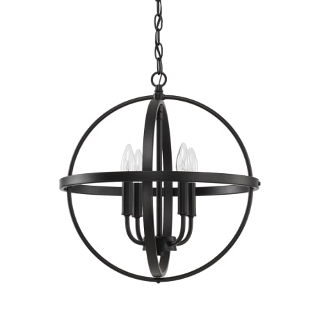 Capital Lighting 4 Light 17" Wide Taper Candle Pendant Matte Black