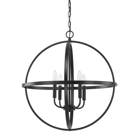 Capital Lighting 4 Light 23" Wide Taper Candle Pendant Matte Black
