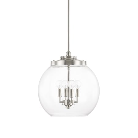 Capital Lighting Mid Century 4 Light 16" Wide Pendant Polished Nickel