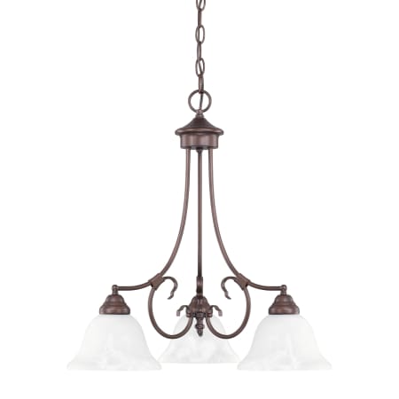 Capital Lighting Hometown 3 Light 22" Wide Chandelier Bronze