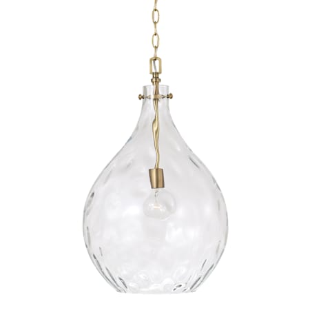 Capital Lighting Bristol 15" Wide Pendant Aged Brass