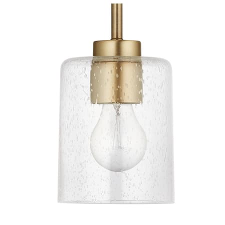 Capital Lighting Greyson 5" Wide Mini Pendant Aged Brass