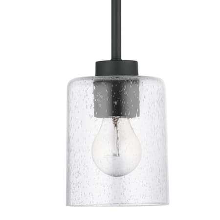 Capital Lighting Greyson 5" Wide Mini Pendant Matte Black