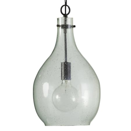 Capital Lighting 12" Wide Pendant with Seedy Glass Shade Pewter