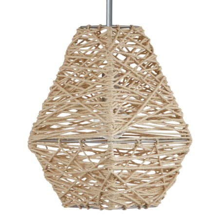 Capital Lighting 16-1/2" Tall Pendant Natural Jute / Grey