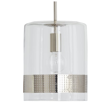 Capital Lighting 12" Tall Mini Pendant with Clear Glass Shade Polished Nickel