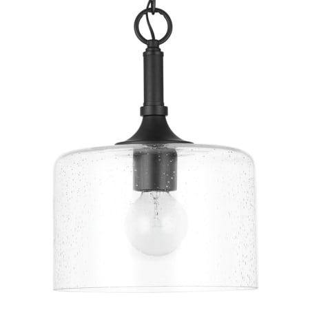Capital Lighting Carter Single Light 10" Wide Mini Pendant Matte Black