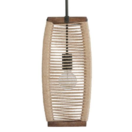 Capital Lighting Jacob 9" Wide Mini Pendant Grey Wash / Iron Silk