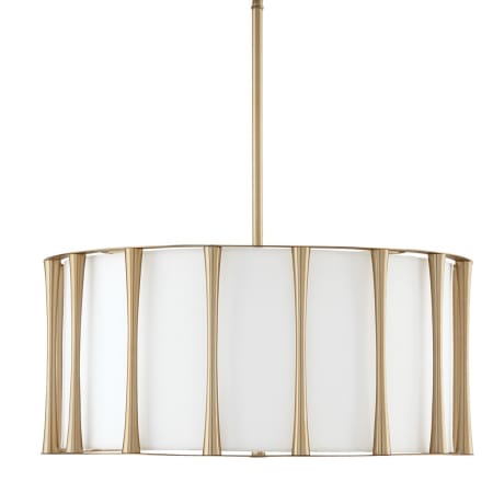 Capital Lighting Bodie 4 Light 25" Wide Drum Chandelier Matte Brass