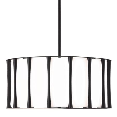 Capital Lighting Bodie 4 Light 25" Wide Drum Chandelier Matte Black