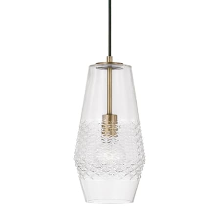 Capital Lighting Dena 7" Wide Pendant Aged Brass