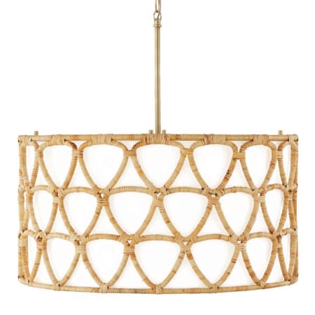 Capital Lighting Tulum 4 Light 25" Wide Drum Chandelier Matte Brass