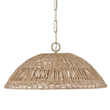 Capital Lighting Naomi 21" Wide Wood Pendant Matte Brass