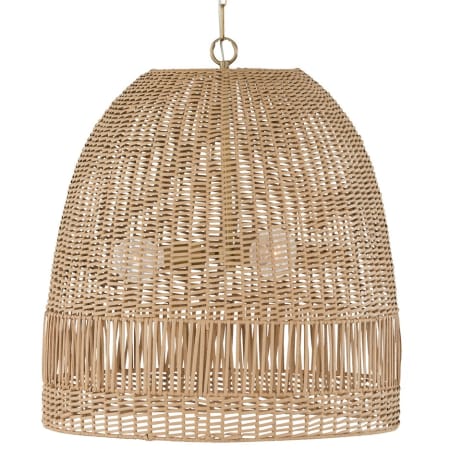 Capital Lighting Naomi 3 Light 24" Wide Wood Pendant Matte Brass