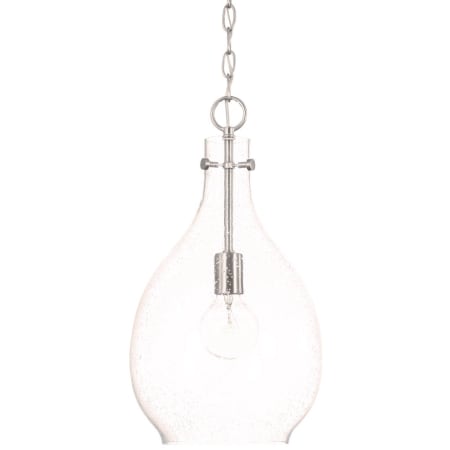Capital Lighting Brentwood 10" Wide Mini Pendant with Shade Brushed Nickel