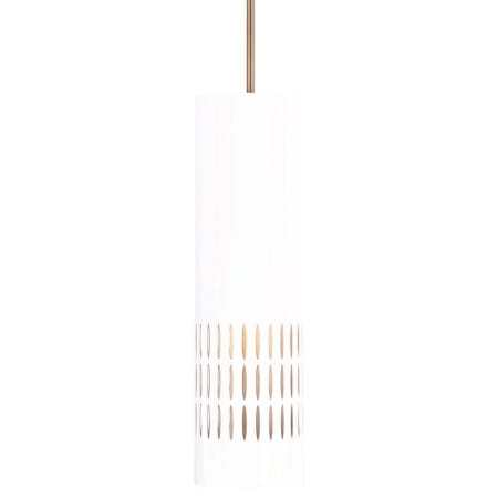 Capital Lighting Dash 7" Wide Mini Pendant Aged Brass / White