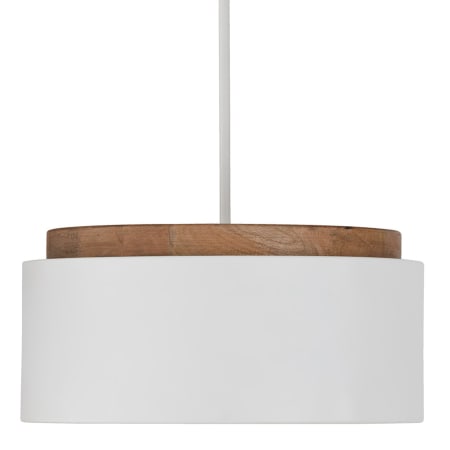 Capital Lighting Liam 18" Wide Wood Pendant Light Wood / White